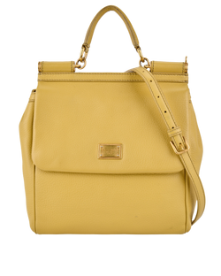 Sicily Crossbody, Leather, Yellow, MII, 2*